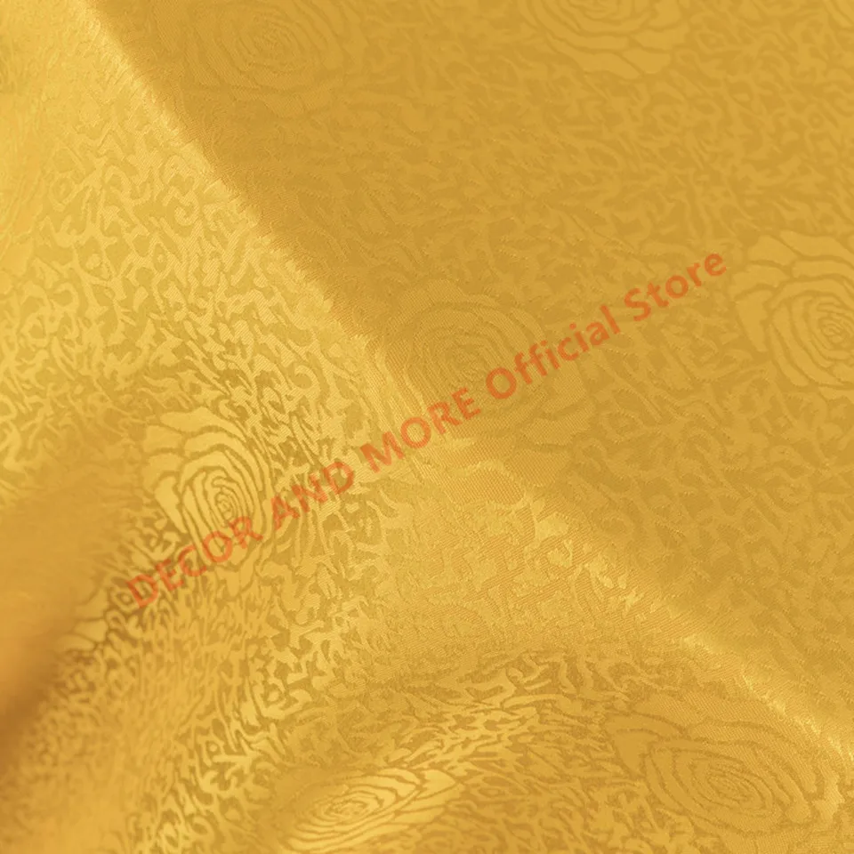 320X100CM Декоративная полиэстеровая ткань с дамасским цветочным узором, толстая ткань с жаккардовым плетением для штор/скатерти/подушек.