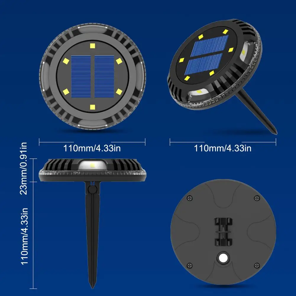 

Ground Plug Light Decorative Outdoor Solar Waterproof Lamp Sunflower Wisteria Flower Fairy Light Garden Lawn Decoration
