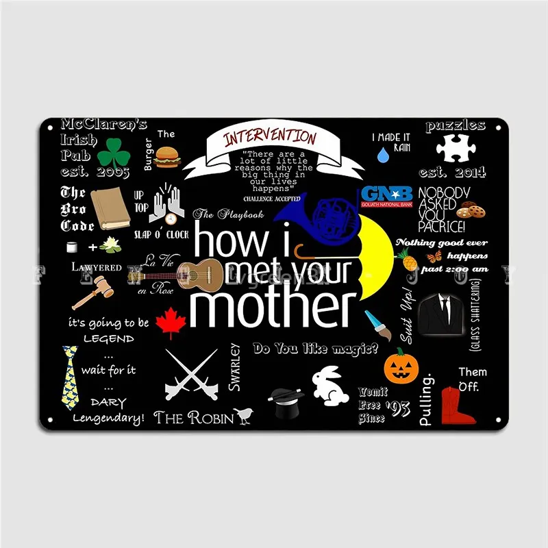 Himym металлический знак Клубная вечеринка пещера декорация для паба настенные