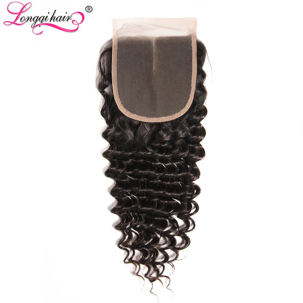 Волосы Longqi свободные части глубокие волнистые бразильские волосы на шнуровке 10 20