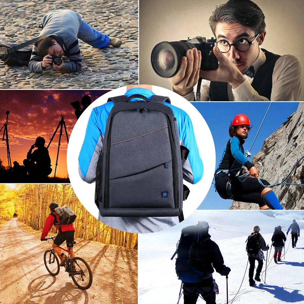 Водонепроницаемый SLR камера Сумка Через Плечо Рюкзак для Canon EOS Nikon Sony