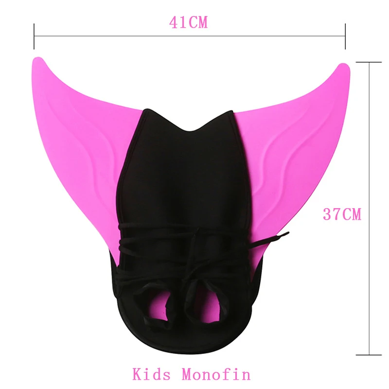 Взрослые дети плавают ming ласты Дети Обучение Флиппер моноласт Русалочка плавник