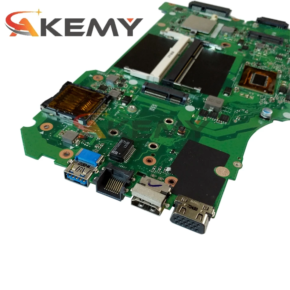 

Akemy K56CM Laptop motherboard for ASUS K56CB K56C S550CB S550CM original mainboard I7-3537U/3517U GT740M-4GB