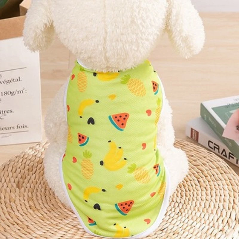 

Summer Pet Clothes Chihuahua Dog Vest Pet Supplies Puppy Summer Clothes Animal Print Sphinx Cat Vest Yorkshire Terrier Clothes