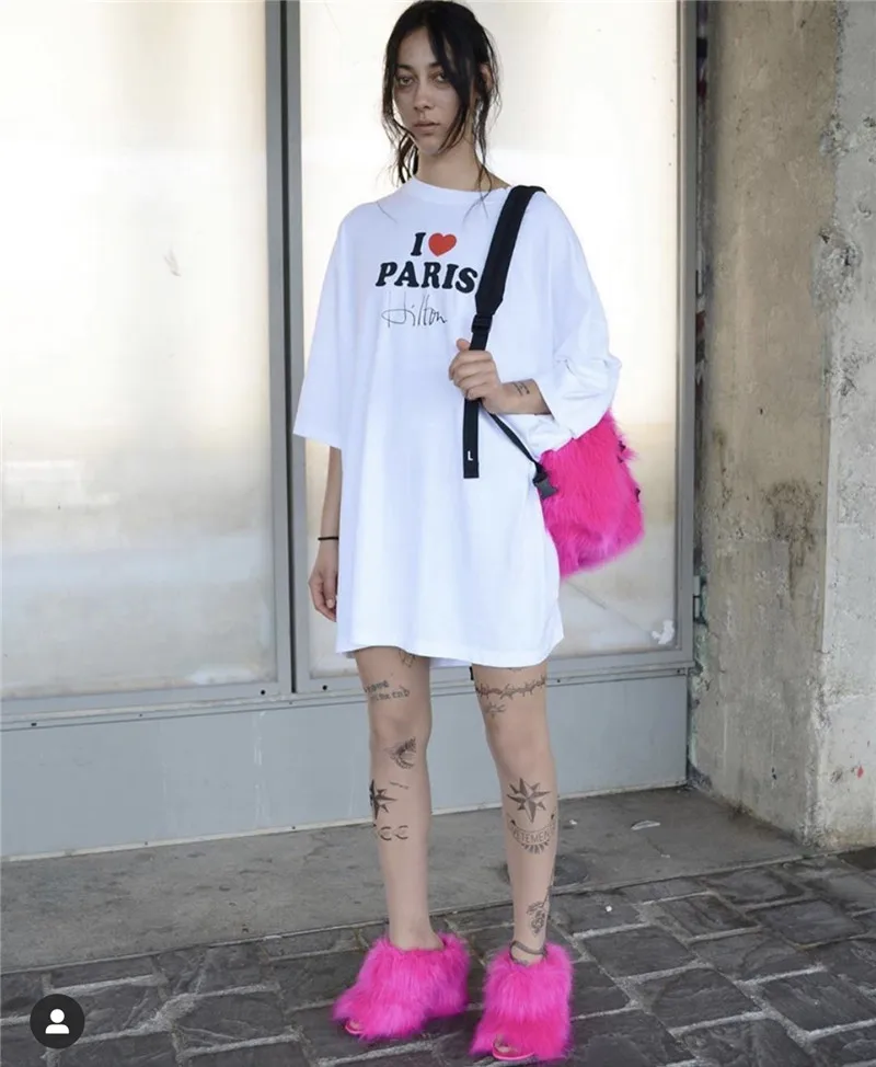 Футболка Мужская/женская оверсайз тенниска с надписью ts I Love Paris в стиле хип хоп