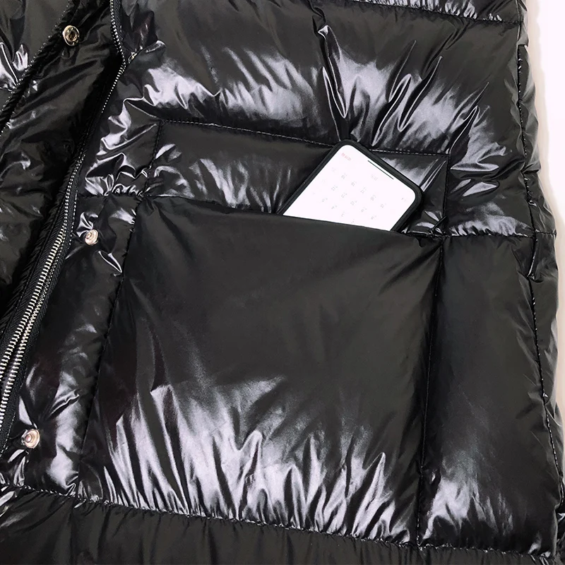 Зимние парки для женщин 2019 белый пуховик на утином пуху плотное теплое пальто с