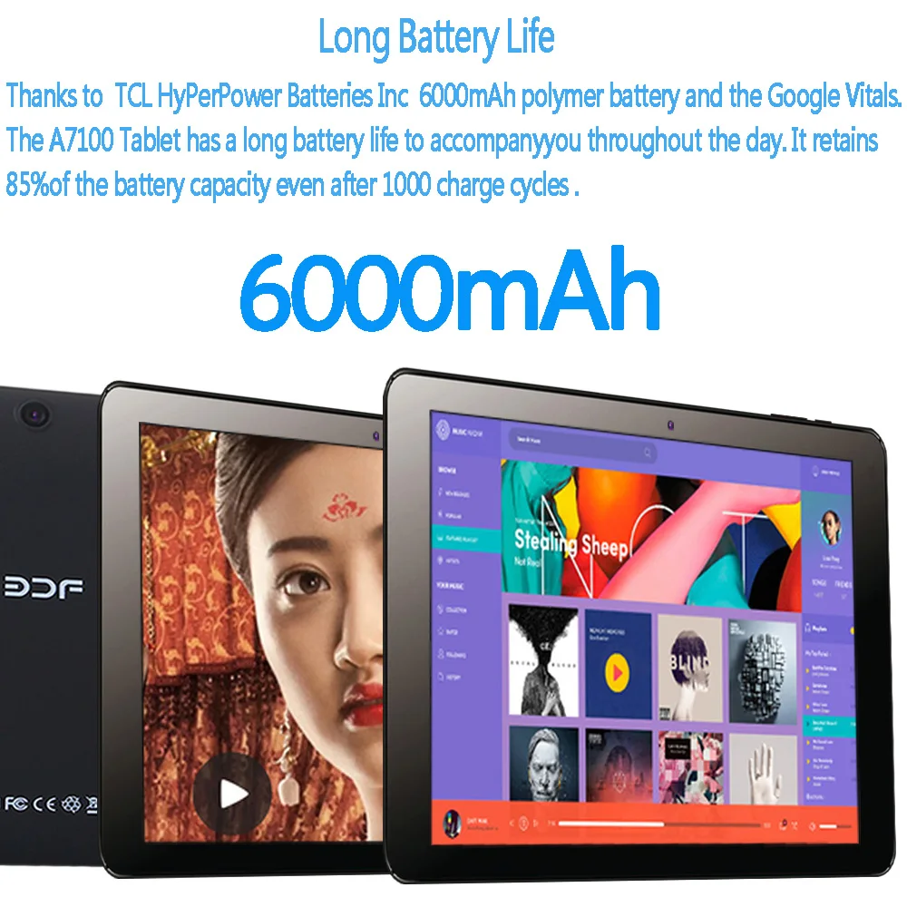 BDF, новинка, Android 6,0, планшеты, ПК, 10,1 дюймов, 1 Гб+ 32 ГБ, ips lcd, четырехъядерный, 6000 мАч, батарея, Wifi, Bluetooth, хороший дизайн, планшеты 10 9