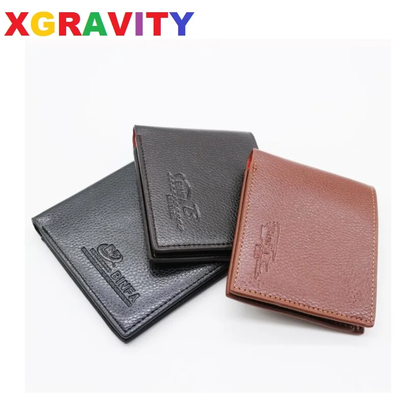 

Stock Clearence Men's Casual Short Wallets Fashion New Card Holder Purse Korean Black Purse ID Card Holder Bags