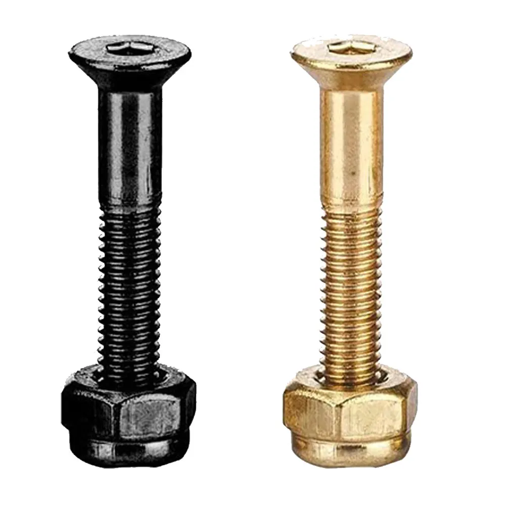 

16PCS Skateboard 25mm Hard Ware Bolts Parts Double Rocker Parts Screws Skateboard Rear Wheel Bearing Screw Accessories