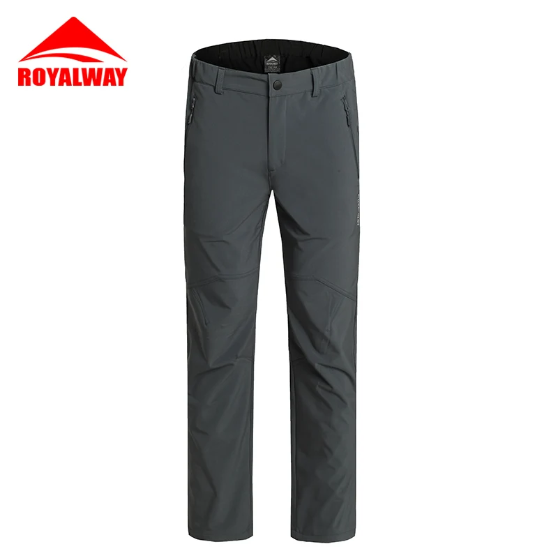 ROYALWAY осень зима мужские походные альпинистские штаны теплые и толстые