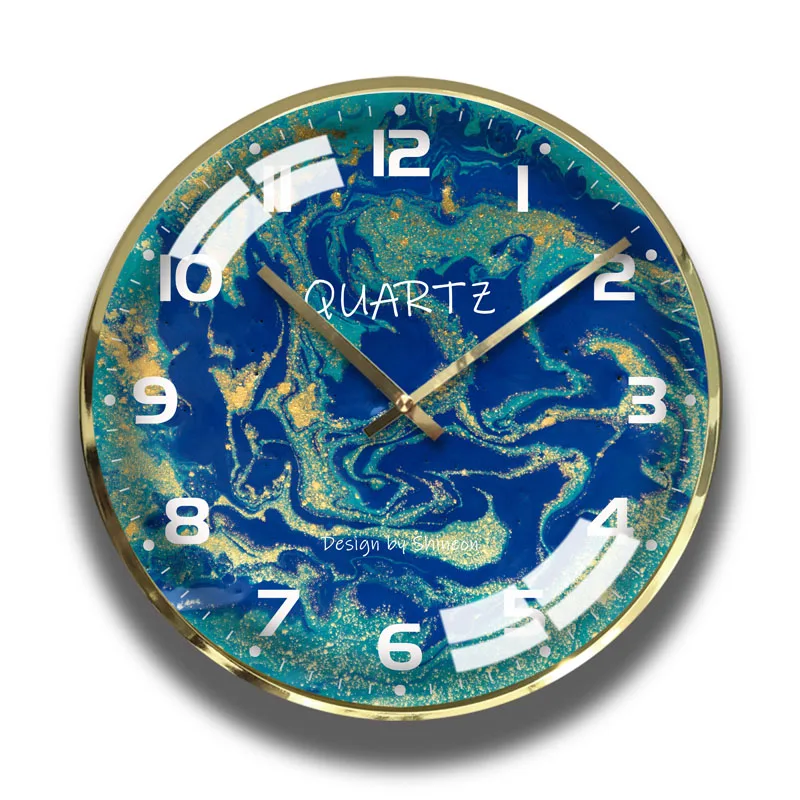 Настенные часы в скандинавском стиле SC598 большой металлический светильник