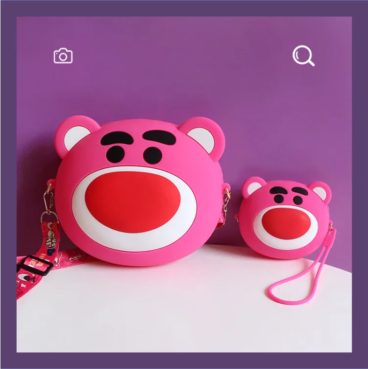 Милый медведь Lotso женская сумка через плечо 2020 модная Холщовая Сумка мини