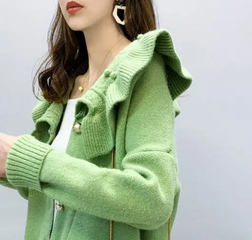 

2020 spring and autumn with New style fashion women Long sleeve Cardigan Sweater coat