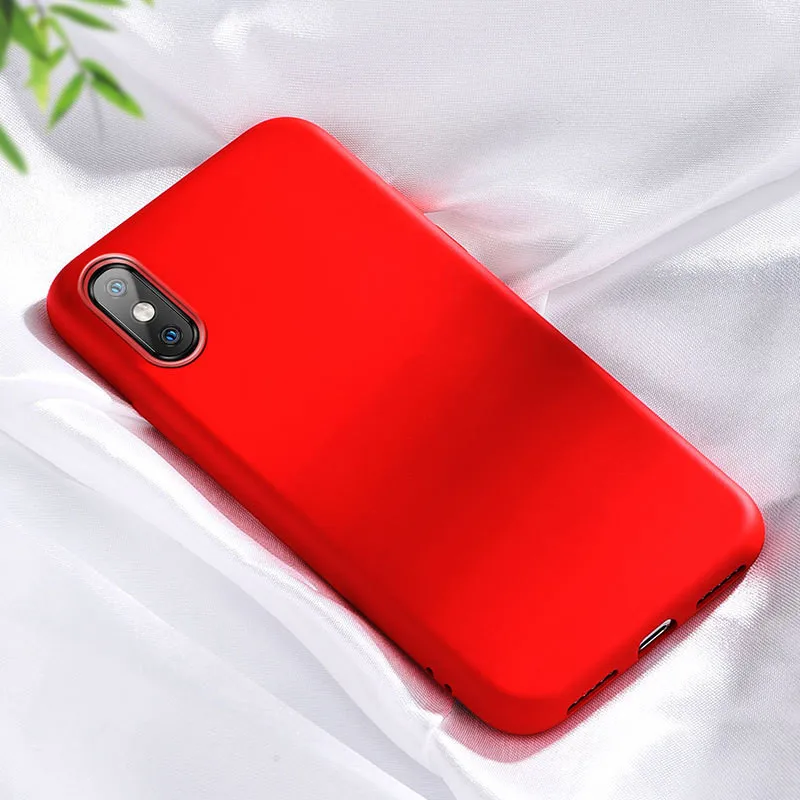 hong Мягкий жидкий силиконовый чехол для Xiao mi Red mi Note 7 Pro 6A 6 7A Go K20 mi 9T Pro 9 8 SE 6X A2 Lite mi x 3 CC9e CC9 чехол Funda Etui - Цвет: hong