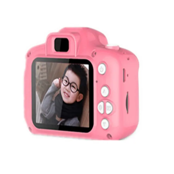 Pink 13MP 2 дюймов HD ЖК-дисплей Kinder цифровой видеокамерой 4X записывающая видеокамера с масштабированием свободного кроя в подарок - Цвет: Pink