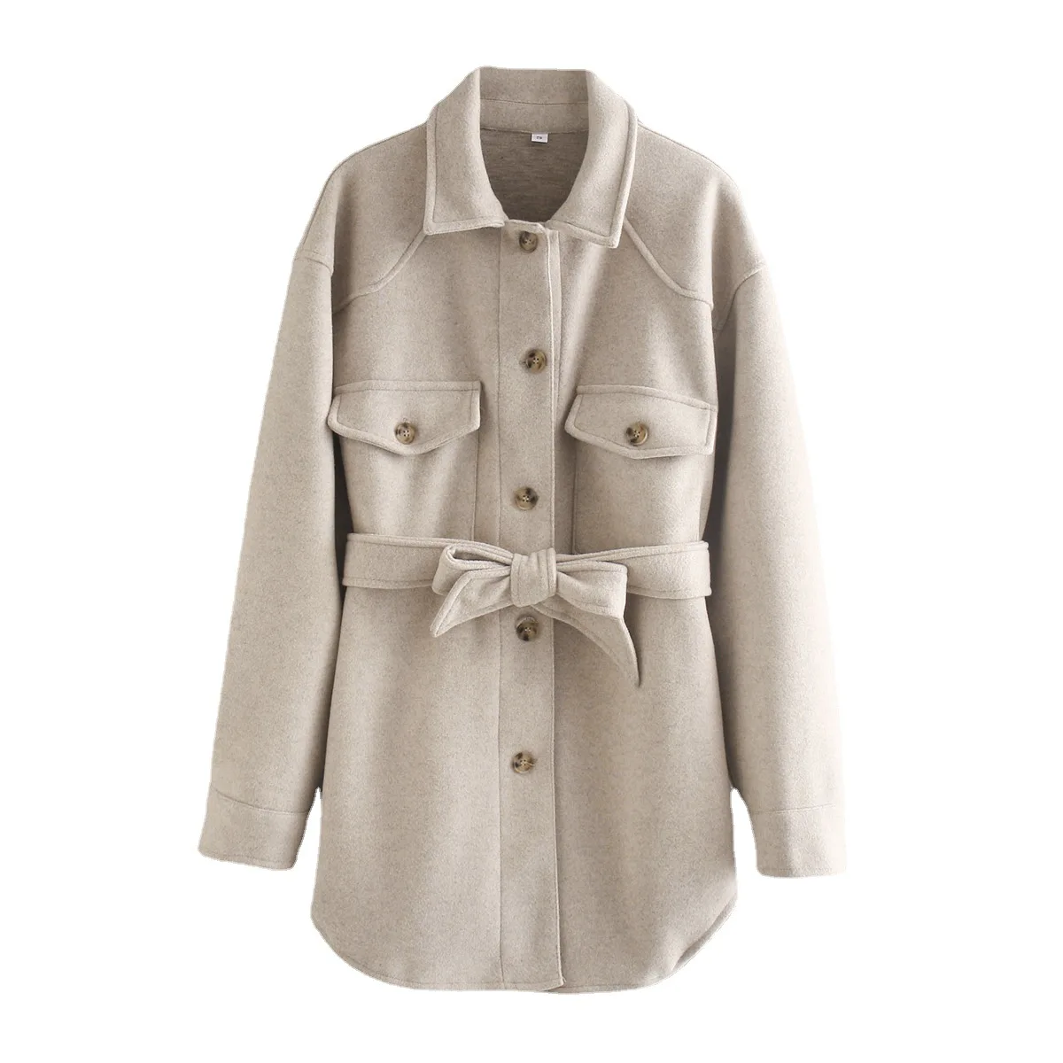 

2021 imitation wool coat with belt women coats coats for women woman winter coats and jackets