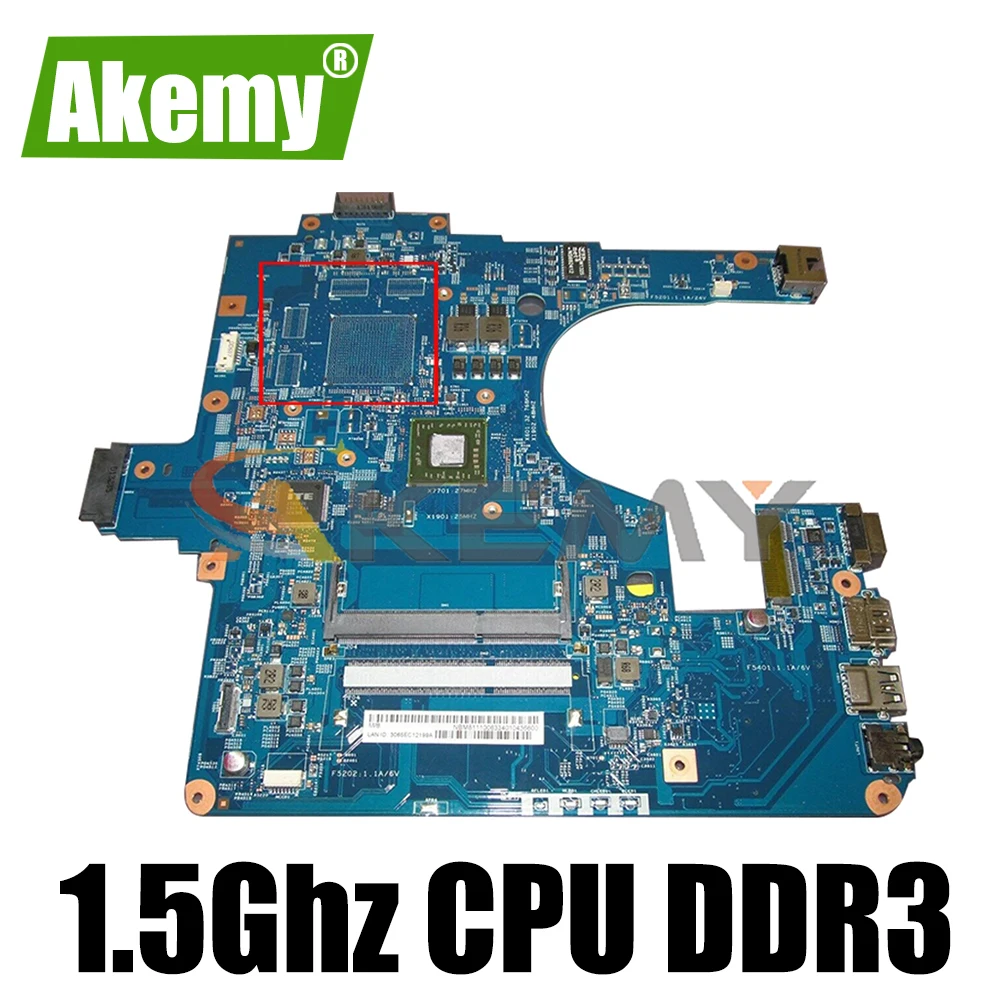 

AKEMY NB.M8111.00K NBM811100K Main Board For Gateway NE522 NE52209U Laptop Motherboard 1.5Ghz CPU DDR3