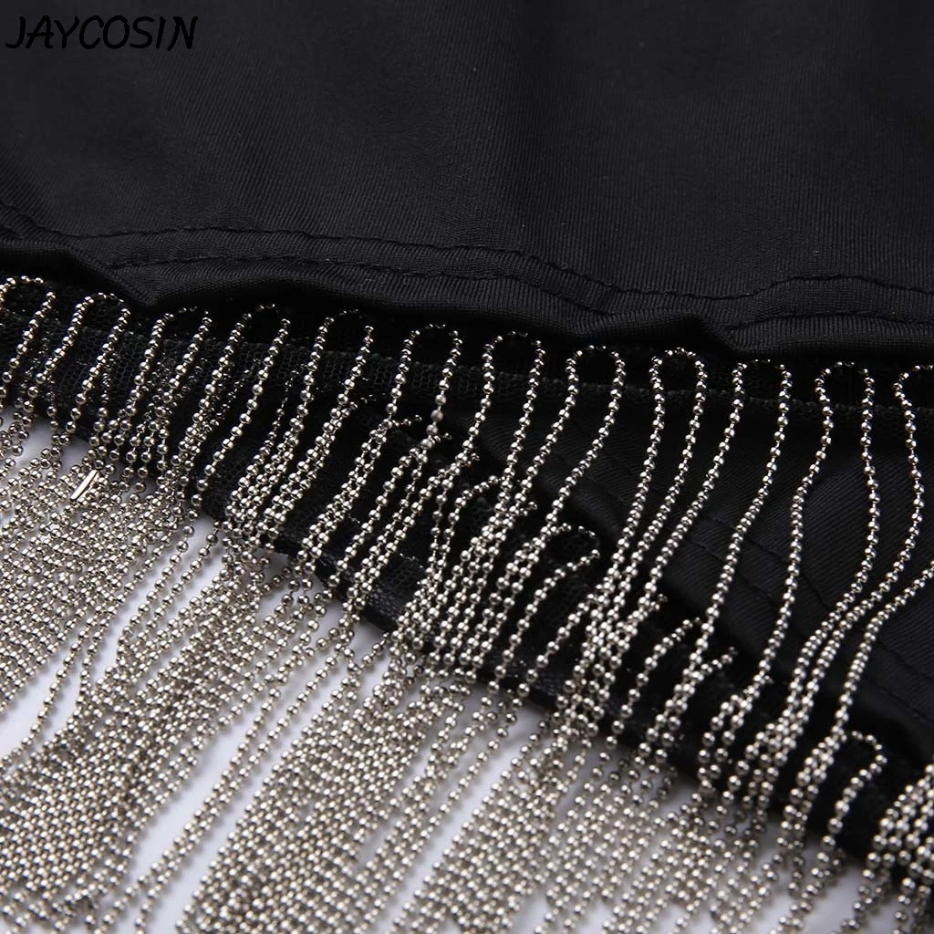 JAYCOSIN облегающее сексуальное платье без рукавов с бретельками черное красное