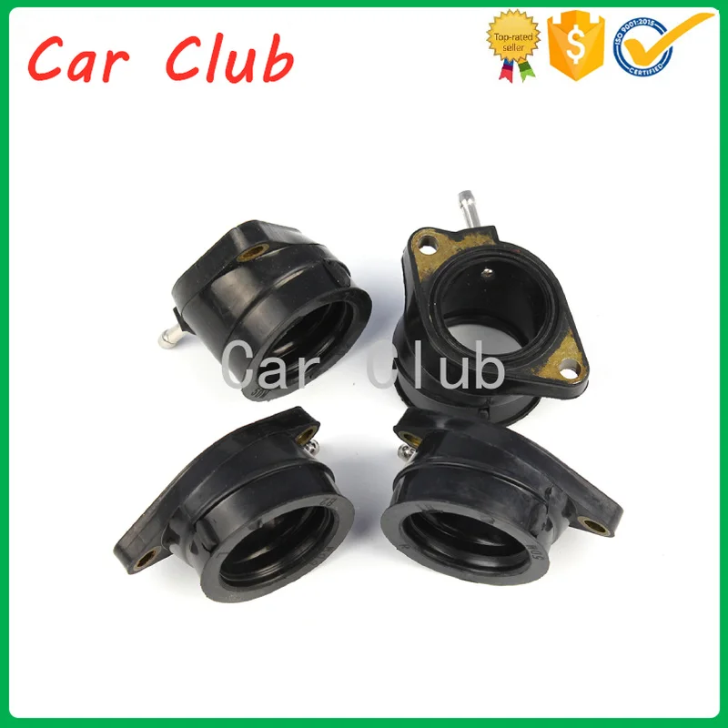 

4 PCS Carburetor Intake Adapter Boot Set Intake port connection throat for FZS600 S/R/SP FAZER 1998 1999 2000 2001 2002 2003