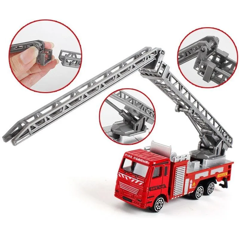 

1pcs Alloy Car City Engineering Fire Garbage Truck Toys Function Model Truck Car Vehicle For Boys Glide Series Style Kids R L3Q0