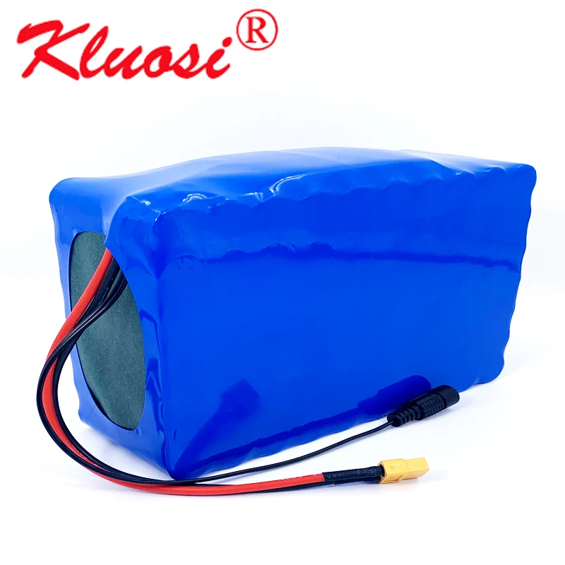 

KLUOSI 48V Battery 13S7P 48V 24.5Ah 24Ah 54.6V Li-ion Battery Pack for Motor Electric Scooter Vehicle Ebike Bicycle with 30A BMS