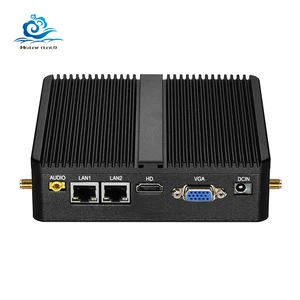 Промышленный мини-ПК без вентилятора Celeron J4125 Pentium N3520, двойная LAN 2 * COM HDMI WIFI Windows 10 неттоп, офисный компьютер, мини ПК, настольный компьютер