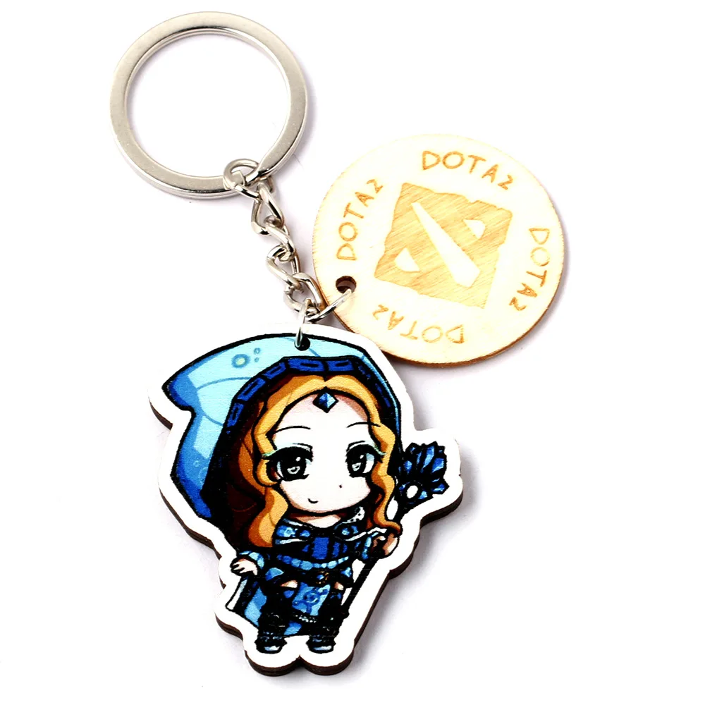 2020 Popular Game Dota2 key Chain Wooden Character Pendant Chains Porte Clef Anime Fan Jewelry | Украшения и аксессуары