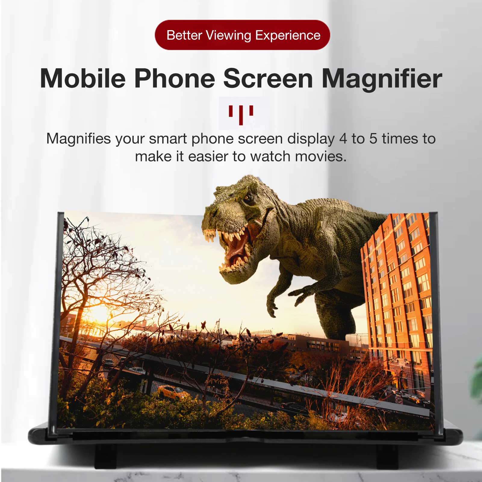 1216inch 3d mobile phone screen magnifier hd video amplifier stand bracket with movie game magnifying folding phone desk holder free global shipping