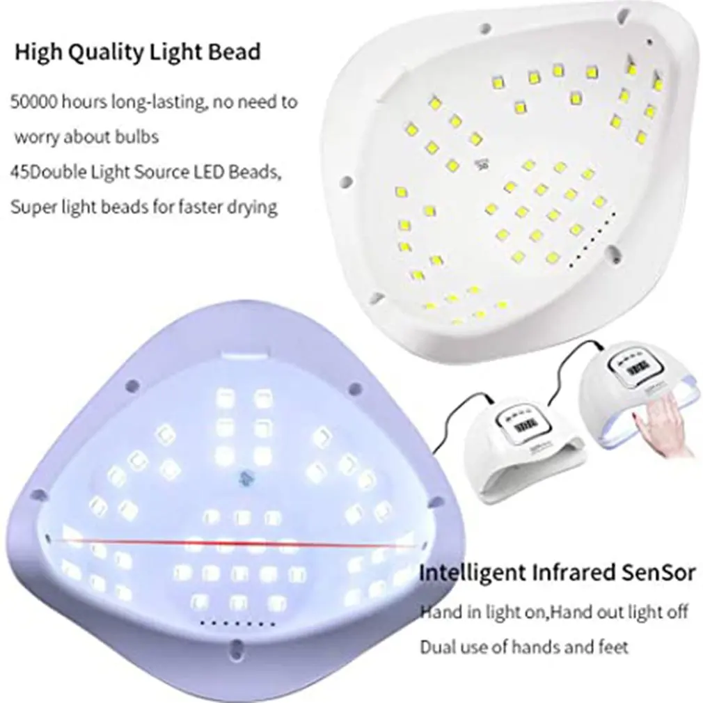 SUN X5 2C MAX 80W LED UV Lamp Nail Dryer 45 Professional Drying Gel Polish 10/30/60/99s Timer Auto Sensor Art Machine | Бытовая техника