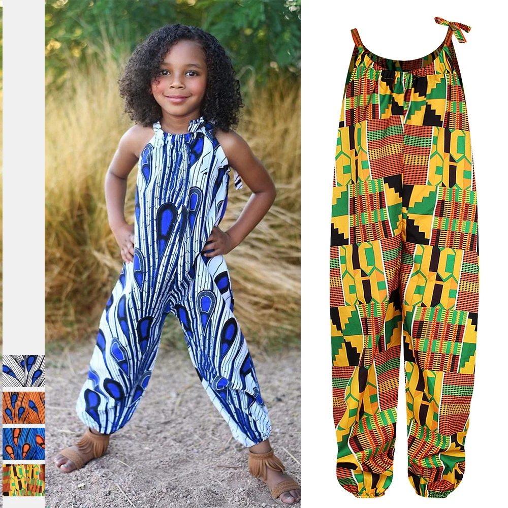 

Kids Girls Bohemian Style Jumpsuits 2020 New Summer Baby Girl Overalls Jumpsuit Bodysuits Girls Fashion Sunsuits Outfit Clothes