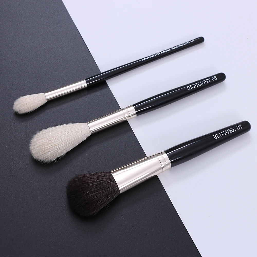 BEILI высокое качество черная маленькая Кисть для макияжа набор натуральный