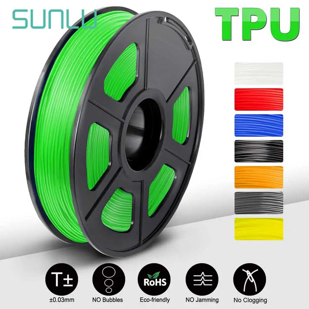 SUNLU 3D принтеры нити ТПУ Гибкая для печати детская обувь игрушки Высокое качество 0