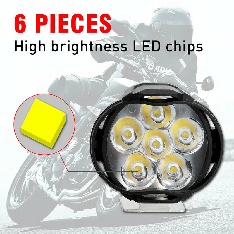 Deri 1 Paar 6/9LED моторный Точечный светильник 6500 K Wit Super Heldere Werken для мотоцикла