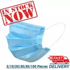 Маска одноразовая маска для лица Blule Nonwove 3 Слои слоя маска для полости рта фильтр против пыли дышащая защитная маска для взрослых маски для лица