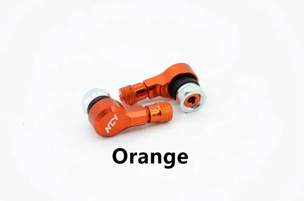 Orange Мотоцикл с ЧПУ Алюминиевый сплав 10 мм Диаметр стволовых клапанов адаптер шины клапан Удлинительный клапан стволовых клапанов крышка - Цвет: Orange