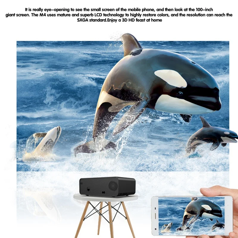

A13 Projector Portable Projector Home Hd 1080P Wireless Projector Smart Office Teaching Wifi Projector (Eu Plug)