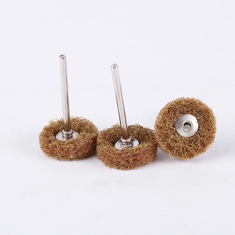 

5pcs Buffing Polishing Wheel Mini Brush Scouring Pad Abrasive Wheel Nylon Fiber Grinding Sanding Head Buffing Polishing Wheel