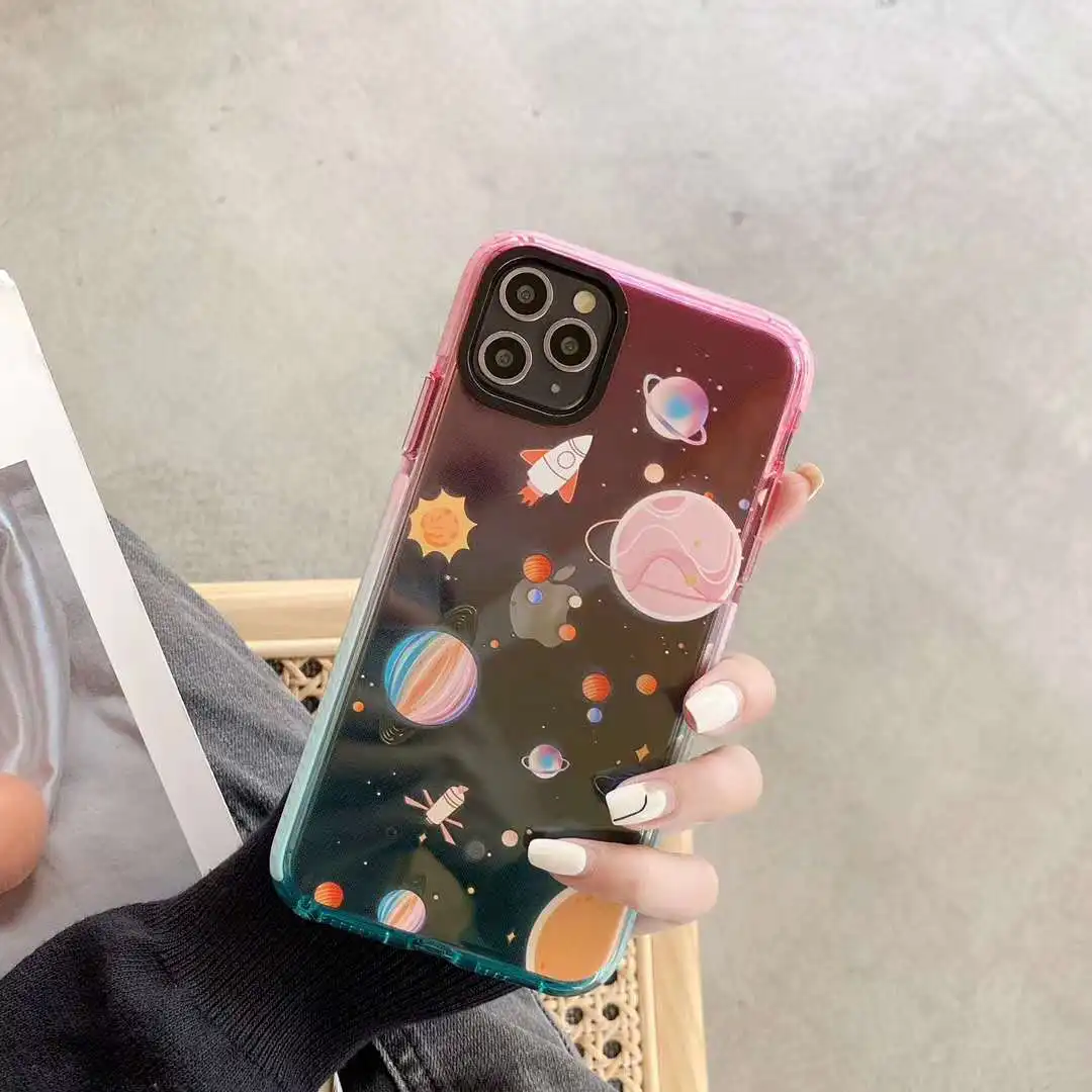 Чехол для телефона с градиентом iPhone 11 Pro MaX XR XS Max X 8 7 6s 6 plus | Мобильные телефоны и