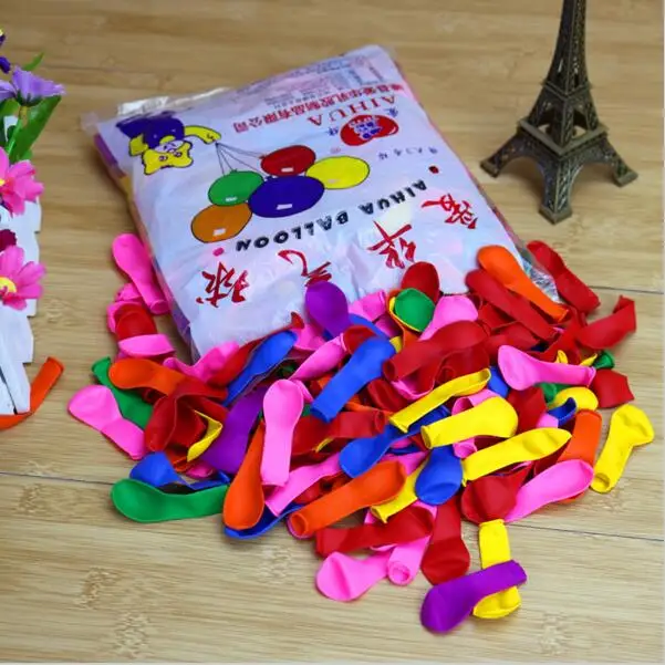 200 шт./лот маленькие воздушные шары водяное поло Круглые разноцветные 100%