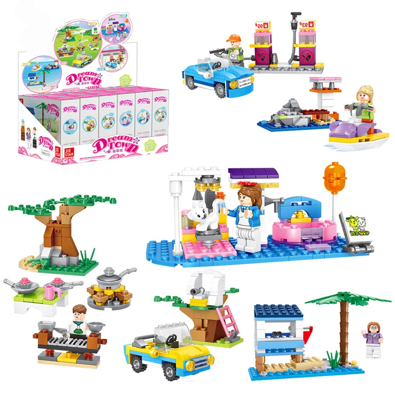 Детский конструктор Город для девочек 20317|Игрушечные кубики| |