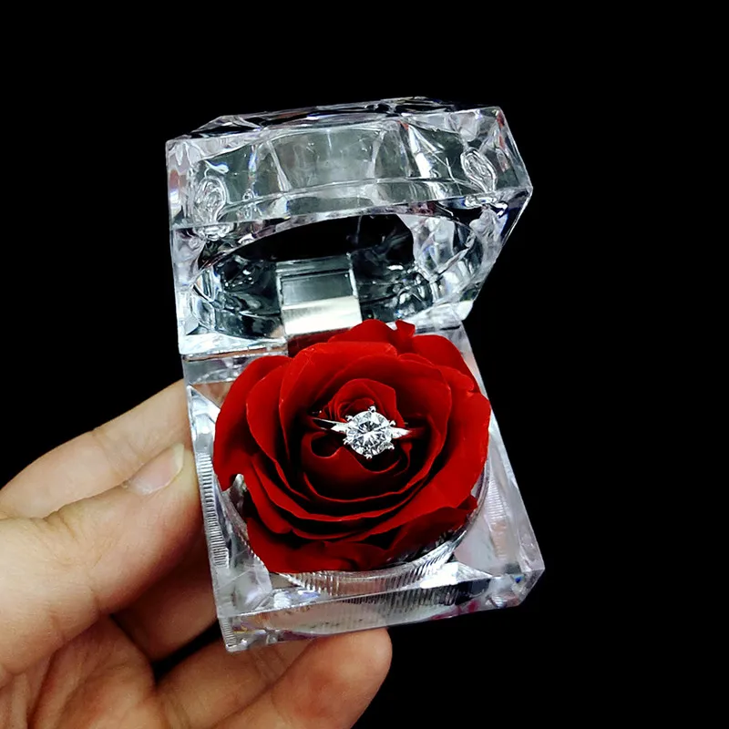 Wedding Engagement Valentine's Day Gift For Proposal Engagement Wedding Ceremony With Flower