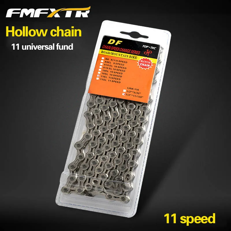 Велосипедная цепь с переключением скоростей 9S 10S 11S для горных и шоссейных велосипедов, 9 10 11 скоростей, 116 звеньев, радужно-золотого цвета, совместимая с Shimano, SRAM и Campagnolo.