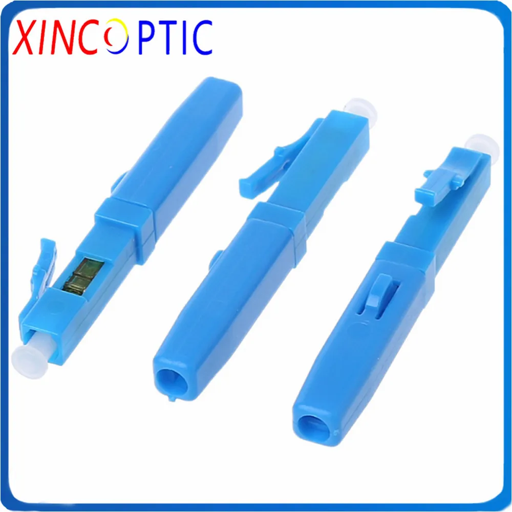 100 шт./лот волоконно оптический Быстрый разъем LC/UPC Одномодовый покрытый