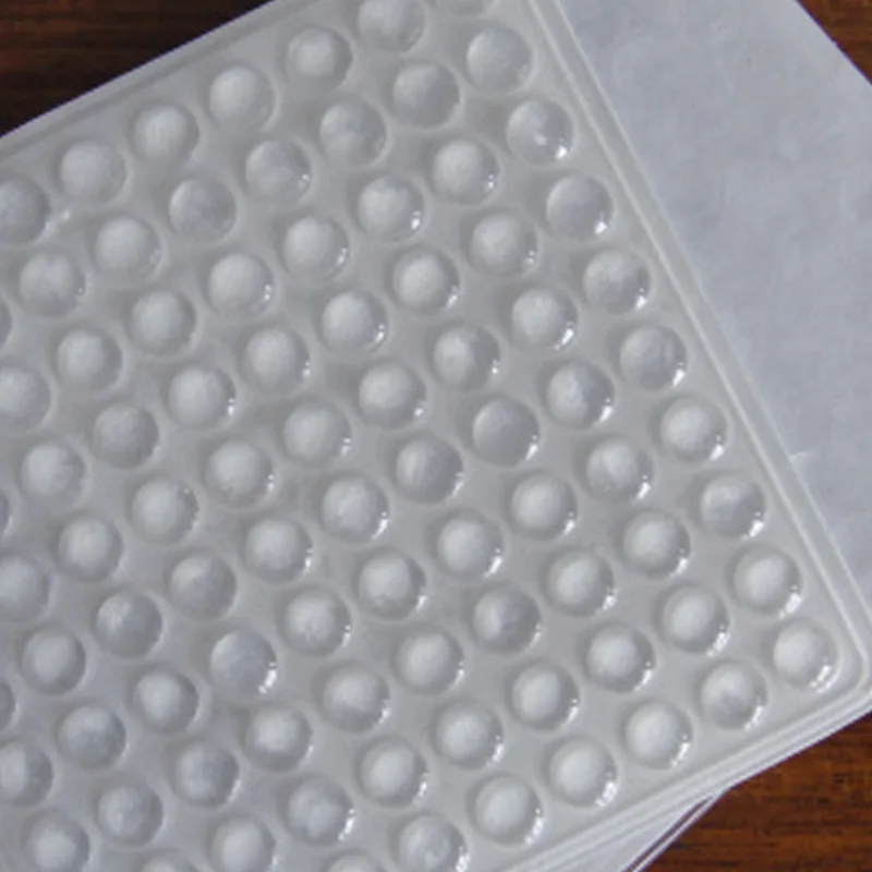 

100PCS Self Adhesive Rubber Feet Clear Semicircle Bumpers Door Buffer Pad
