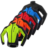 men winter cycling jacket thermal fleece warm up bicycle clothing windproof waterproof soft shell coat mtb bike jersey
