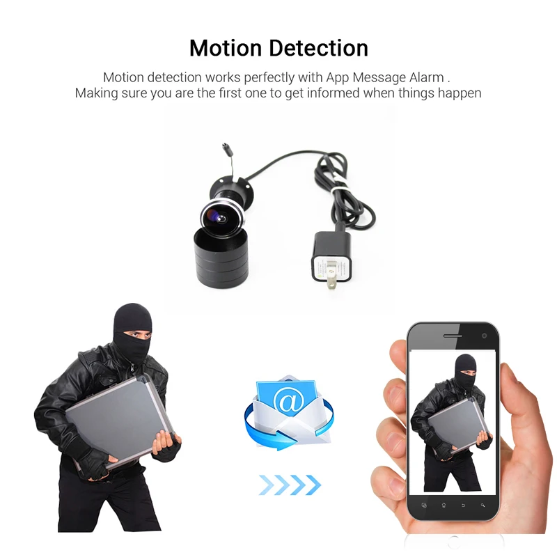 

V380 Door Eye Hole Security 1080P HD 1.7mm Lens Wide Angle FishEye CCTV Network Mini Peephole Door WifI Camera P2P ONVIF