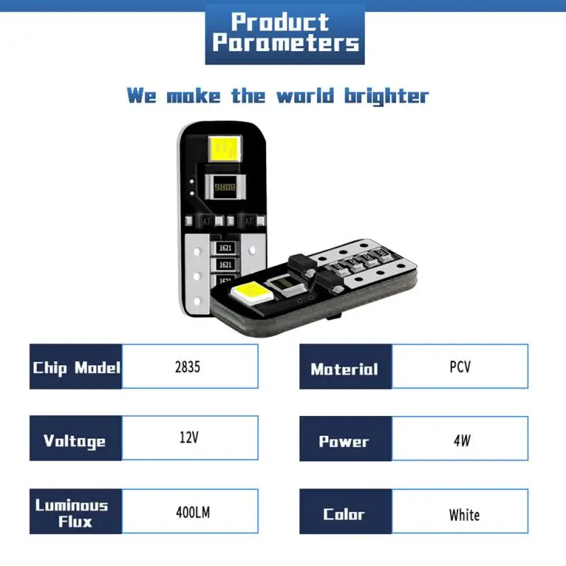 

Led Light Car Width Light 6500K 194 T10 W5W Map Lights Car Door Lights Widely Used Car Light License Plate Light Dashboard Light