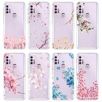 Flower Transparent Cover for Motorola E20 Edge 20Lite 2021 Stylus Play G30 Pro Fusion Plus Soft Silicone Moto Phone Case