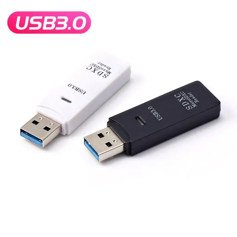 

2 IN 1 Card Reader USB 3.0 Micro SD TF Card Memory Reader Multi-card Writer Adapter Flash Drive Laptop PC Computer Accessories
