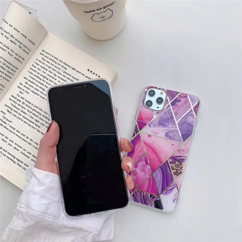 GTWIN чехол с мраморным покрытием для iPhone 11 Pro Max X XR Xs Роскошный телефона 6 6s 7 8 Plus